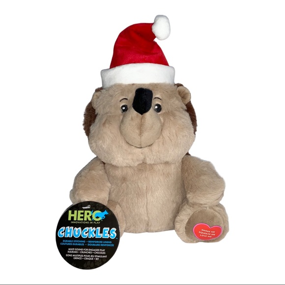HERO CHUCKLES Other - NWT HERO CHUCKLES Holiday Hedgehog Dog Toy
